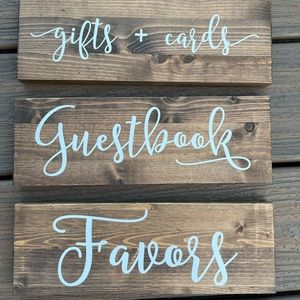 Wedding signs